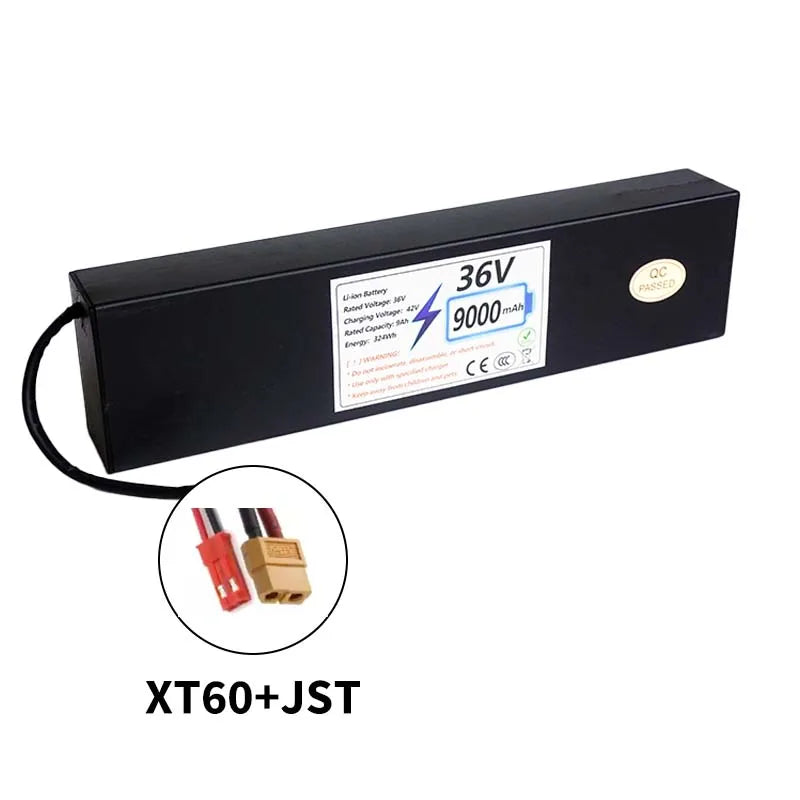 Upgraded Version 36V Electric Scooter Battery 7.8Ah Replacement Lithium-ion 9Ah High-Capacity 10S3P Battery Pack Built-in BMS