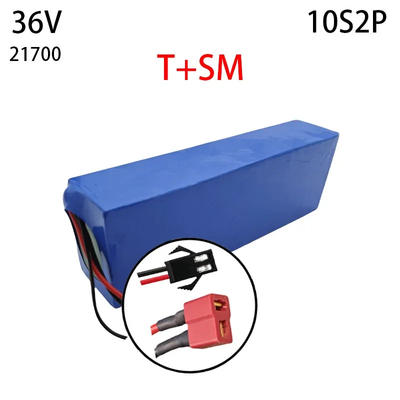 10S2P 36V 30Ah Suitable for Motorcycle Electric Bicycle 21700 5C Rechargeable Lithium Battery Pack, Suitable for Scooter BMS