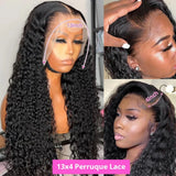 360 HD Full Lace Curly Wigs Human Hair Preplucked 13x6 13x4 Lace Frontal