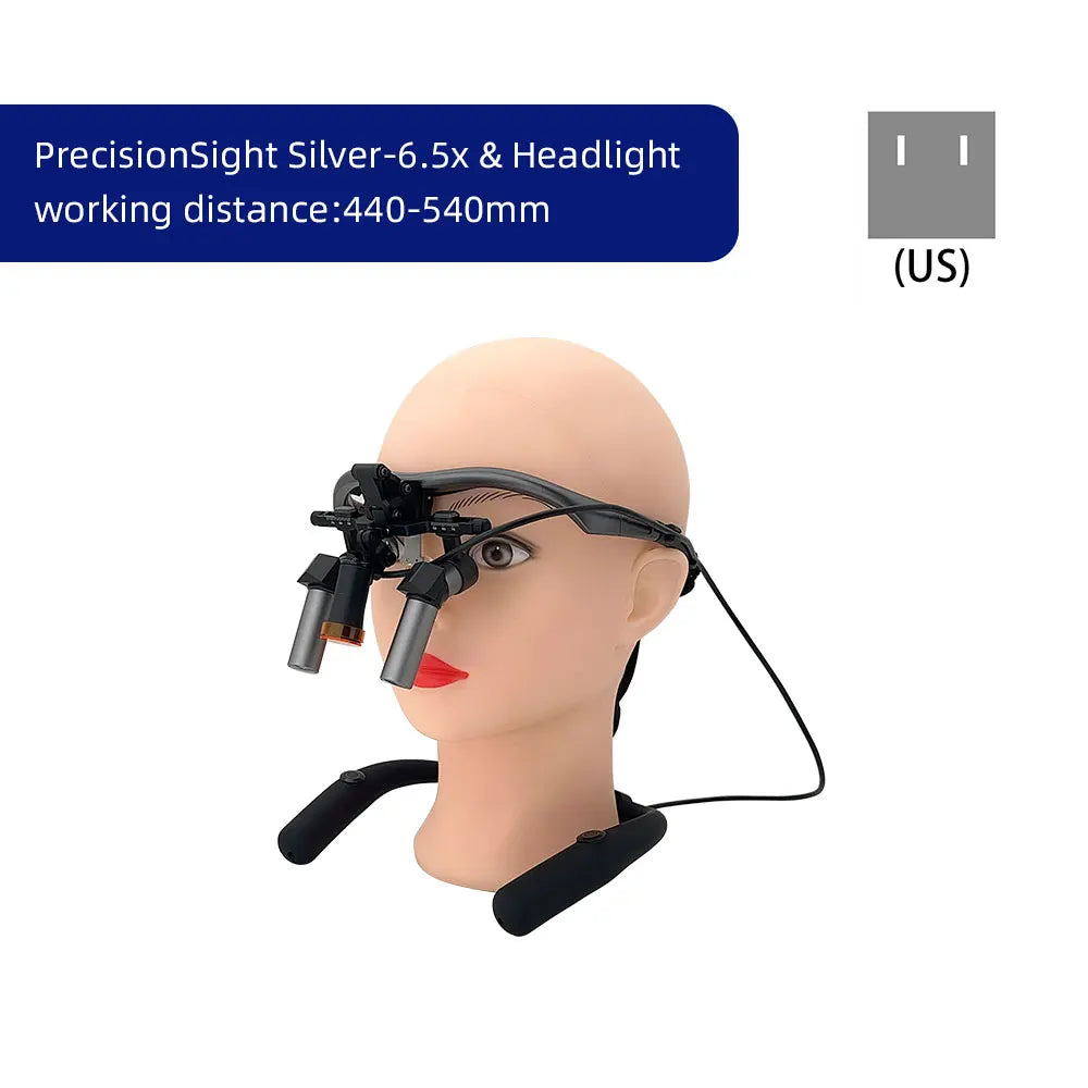 JINGT 3.5X/4.5/5.5X/6.5X Dental Loupes Headlight SET Wearing Glasses Magnifying The Mirror Oral Glass Surgery Hd Led Equipment