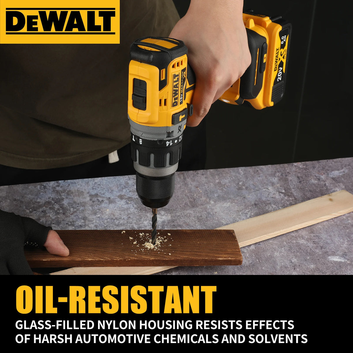 DEWALT DCD796 13mm Brushless Electric Drill Portable Screwdriver Impact Drill Rechargeable Lithium 20V Battery Power Tool