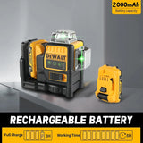 DEWALT DW089LG Lithium Battery Green Laser Level 12 Lines 3 Sides 360°