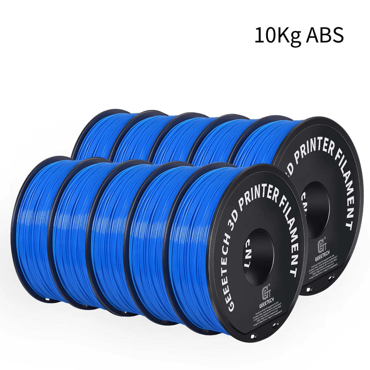 GEEETECH 10Kg 3D ABS+ Filament 1.75mm Spool Wire For 3D Printer Material,Safety, Vacuum packaging
