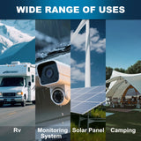 Dumfume 24V 100Ah LiFePO4 Lithium Battery With 100A BMS 2560W Power Output Solar Off-grid Systems Trolling Motor RV Home Backup