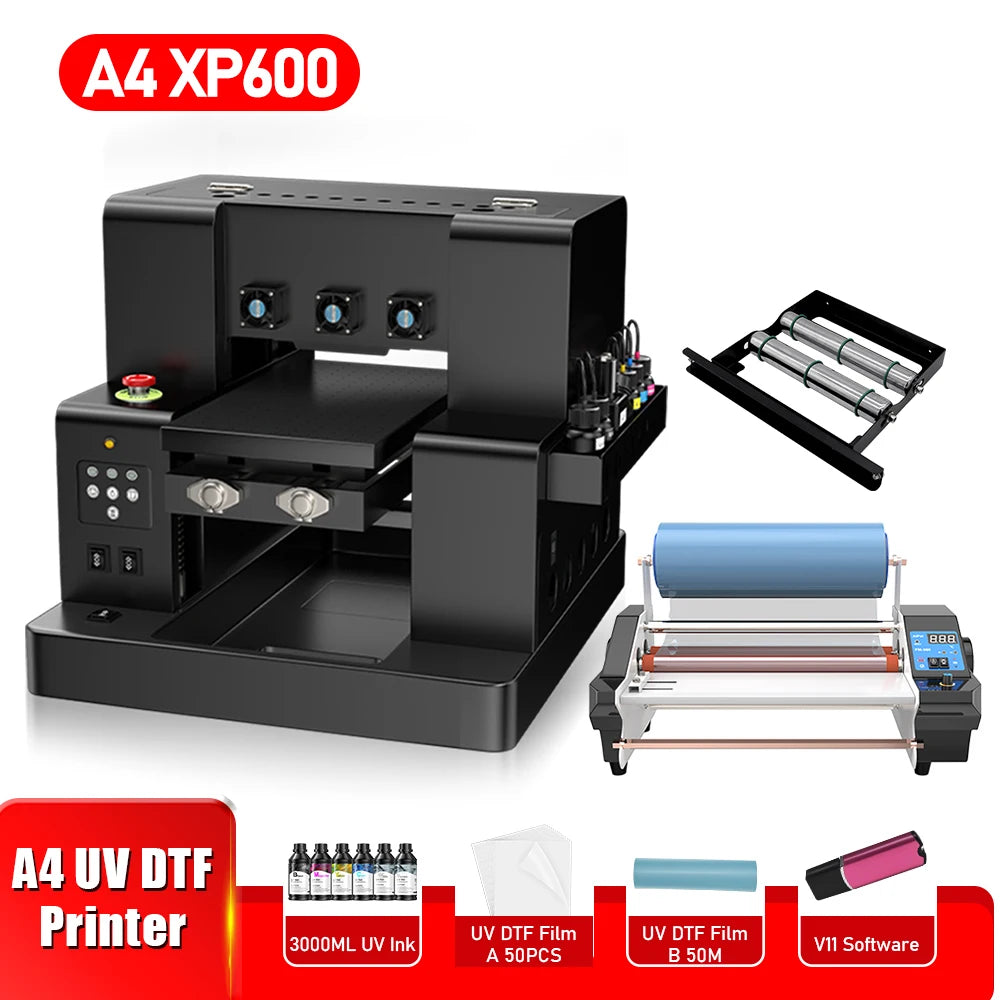 A4 UV Printer UV DTF Impresora A4 For Epson XP600 L805 UV DTF Transfer Film Printing Machine For Phone case Glass Acrylic Print