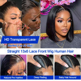 Vietnamese Bone Straight Braided Virgin Frontal Wig PrePlucked Human Hair Glueless Short Bob Wigs 13x6 Hd Lace Front Wigs