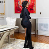 HLJ Sexy Rhinestone Patchwork Bodycon Dresses Woman Solid Color Long Sleeves Tassel Dress Female Party Clubwear Vestidos 2025