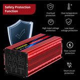 Pure Sine Wave Inverter 3500W/4000W/4500W/5000W inverter  12v converter 60HZ Portable camping car available US socket