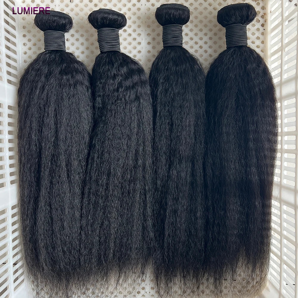 Kinky Yaki Straight Human Hair Bundle Virgin Unprocessed Jerry Curly Human Hair Extension Top Quality Wholeasle Double Weft