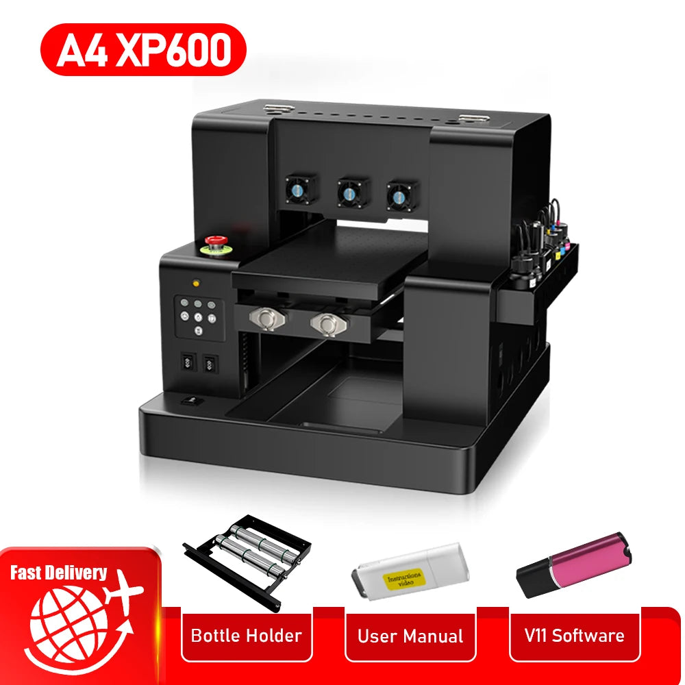 A4 UV Printer UV DTF Impresora A4 For Epson XP600 L805 UV DTF Transfer Film Printing Machine For Phone case Glass Acrylic Print