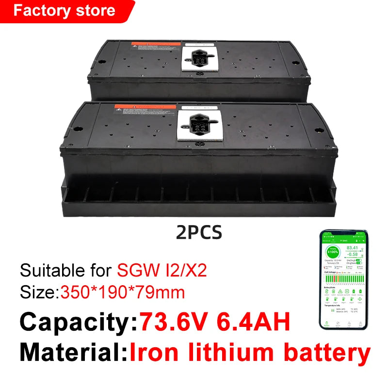 for Segway X2 I2 X2se I2se Smart Lithium Battery Pack Support Expansion Large Capacity SGW Balance Car Rechargeable Battery