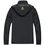 Mens Windproof Jacket Waterproof Lightweight Mountain Sport Jacket for Men Hooded Windbreaker Raincoat