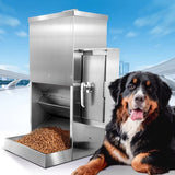 Large and medium-sized dog stainless steel automatic timing quantitative large-capacity feeder intelligent remote