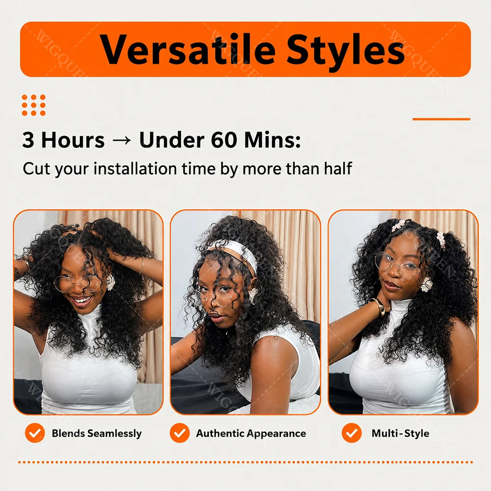 15A Small Spirals Curly Miracle Knots Feather Crochet Human Hair For Boho Braiding Invisible Knot PreSeparated Knotless Kinky Curly Crochet Human Hair Extensions Reusable Pre looped Natural Black Crochet Bundles With String Bulk 100% Human Hair Extensions