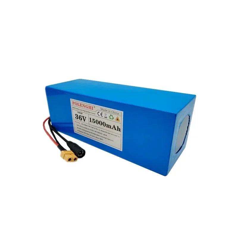 POLENGHI XT-60/T Plug 10S3P 36V 15000mAh 18650 Rechargeable Lithium-Ion Battery Pack, Built-in BMS Circuit Protection Board