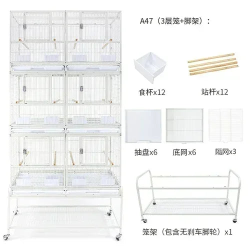 Pet Aviary Bird Cage Parakeet Rabbit Protective Chinchilla Breeding Cat Outdoor Hut Bird  Quail Pajaros Bird Accessories