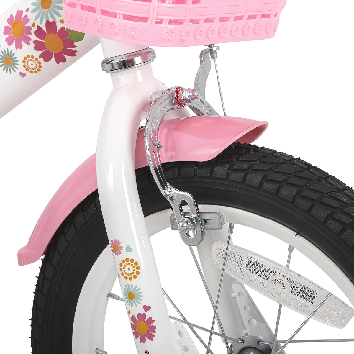 JOYSTAR Little Daisy Kids Bike for Girls Ages 2-7 Years, Bikes with Doll Bike Seat & Streamers,Bikes with Flag & Number Plate