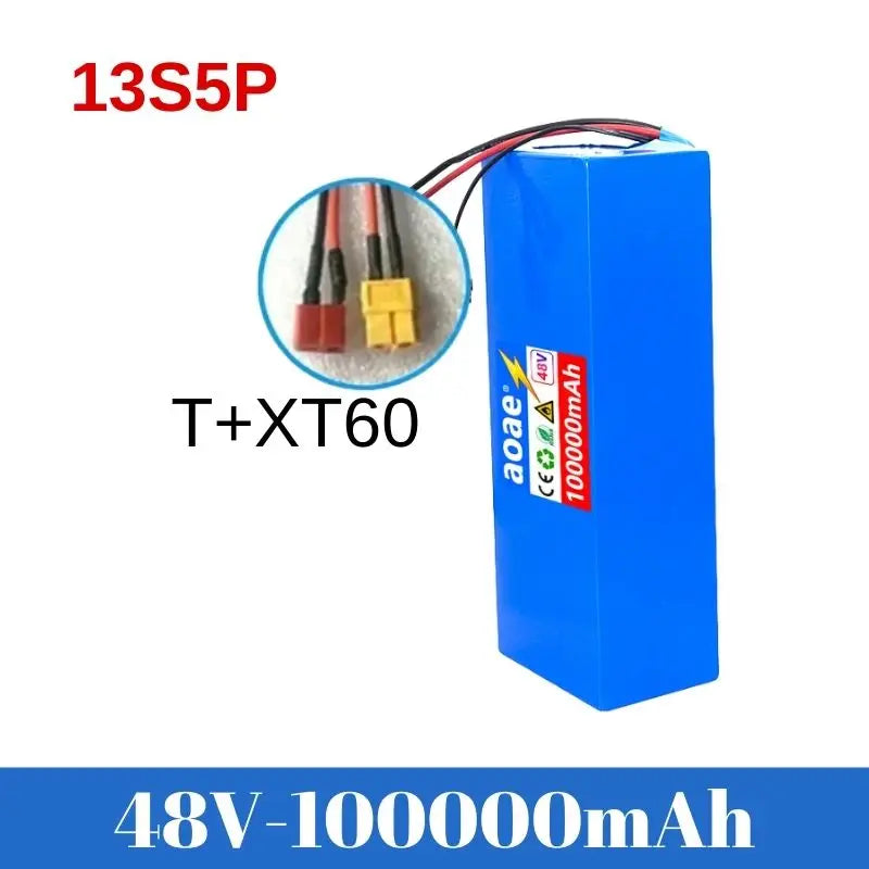48V 100ah 13s5p Lithium Battery Pack 48v 100000mAh 250W-2000W Citycoco Motorized Scooter Batteries Built in 50A BMS
