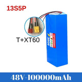48V 100ah 13s5p Lithium Battery Pack 48v 100000mAh 250W-2000W Citycoco Motorized Scooter Batteries Built in 50A BMS