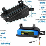 48V 36V Electric Scooter/Bicycle Battery 14Ah 12Ah 10Ah High Capacity Lithium ion Pack Triangle Case For 250-500W Motor