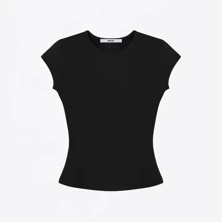 Tank Summer Round Neck Solid Color T-Shirt with a Great Fit, Baby Tee, Slim and Comfortable Fabric, Tank Women 2025