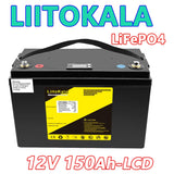 LiitoKala 12V 300Ah 200Ah LiFePO4 Battery 100Ah 120Ah 150Ah Campers Waterproof Golf Cart Battery Off-Road Off-grid Solar Energy