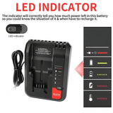 PCC692L Li-Ion Battery Charger For Black Decker For Porter Cable for Stanley PCC690L FMC692L FMC690L FMC688 FMC686 LBXR20 LBXR20