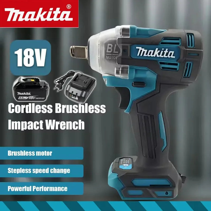 Makita TW004G 18V Brushless Cordless Electric High Torque Impact Wrench for Auto Repair