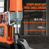 SucceBuy1450W Magnetic Drill 2" Boring Diameter 12500/12800N Portable Electric Mag Drill Press 800 RPM Magnetic Drilling Machine