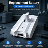2026For Xiaomi Dreame V8 V9 V10 Lithium Battery 6000-12000mAh 25.2V Replacement