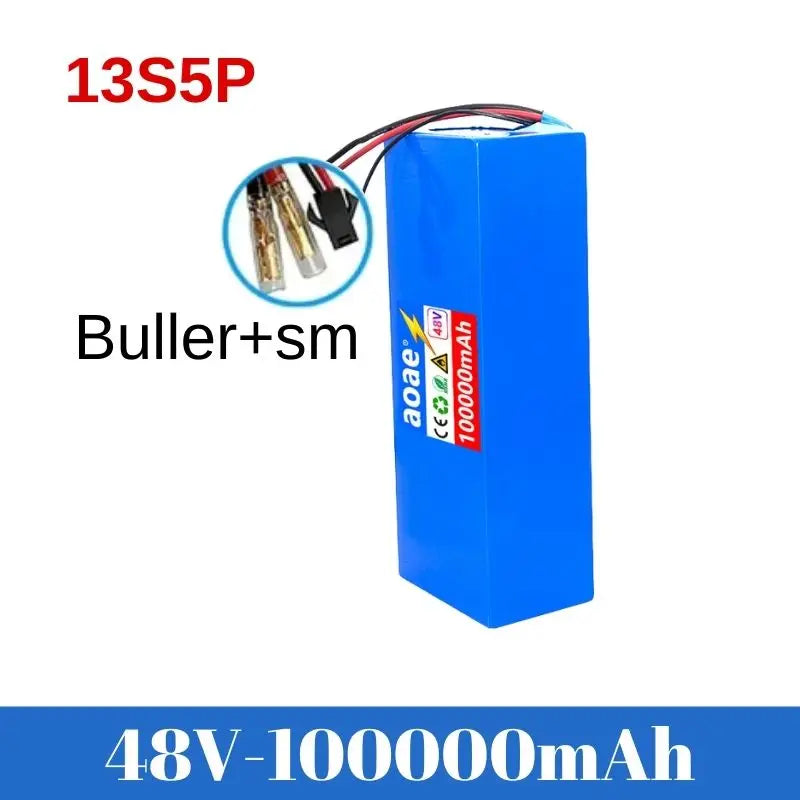 48V 100ah 13s5p Lithium Battery Pack 48v 100000mAh 250W-2000W Citycoco Motorized Scooter Batteries Built in 50A BMS