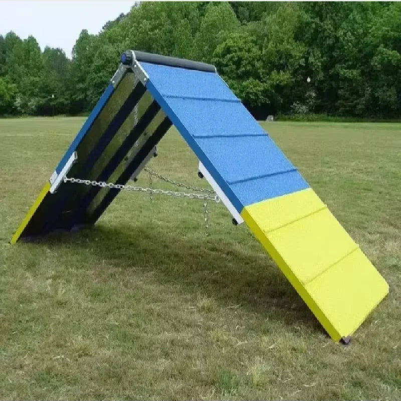 Steel Dog Agility Training Equipment FCI Dog Agility A-Frame Climbing Platform Training Ramp for Obedience and Exercise