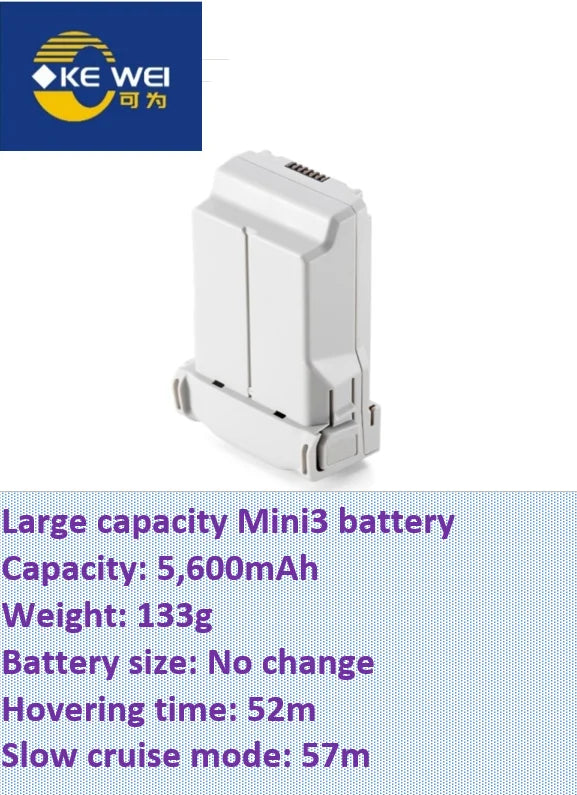 Large Capacity Refitting Battery 5200mAh ~ 8400mAh for DJI Mini3, Mini3 Pro & Mini4 Pro & Mini5 Pro Drone for Drone Fans