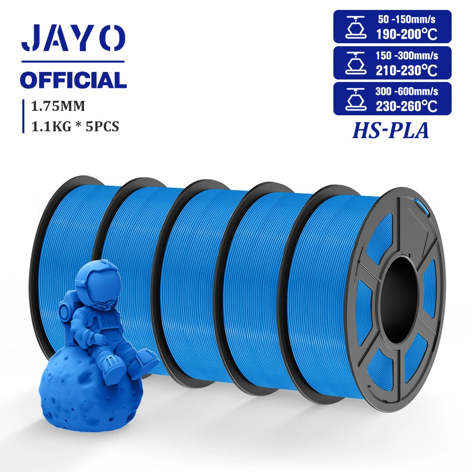 JAYO High Speed PLA Filament 5.5KG PLA 3D Filament For FDM 3D Printer Neatly Wound PLA 3D Printing Materials 100% No Bubble