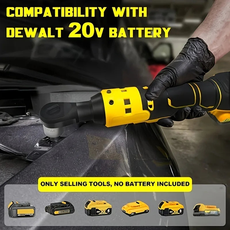 DeWALT Right Angle Electric Wrench Truss Lithium Battery Torque Ratchet Wrench Stage Mount Suitable for DeWALT 20 Volt Batteries