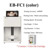 Evebot Multicolor Coffee Drink Printer Color Printer Suitable for Printing Pictures 600dpi 7-inch Touch Screen