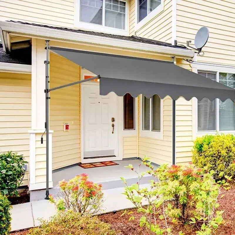 Awning Folding and Telescoping Canopy Rainproof Eaves Balcony Courtyard Household Rainproof and Sunscreen Tent  Canopy Tent