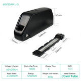 48V 30AH Electric Bike Battery 21700 Cells 60V 52V 48V Bikes Downtube Polly L-G 72V 15AH Scooter E-Bike Battery Pack for 0-2000W