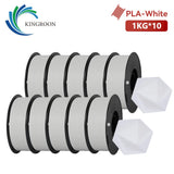 KINGROON 10KG PLA Filament For 3D Printer 1.75mm Wholesale 3d Printing Wire Materials Neatly Wound Vacuum Packaging Fast Ship