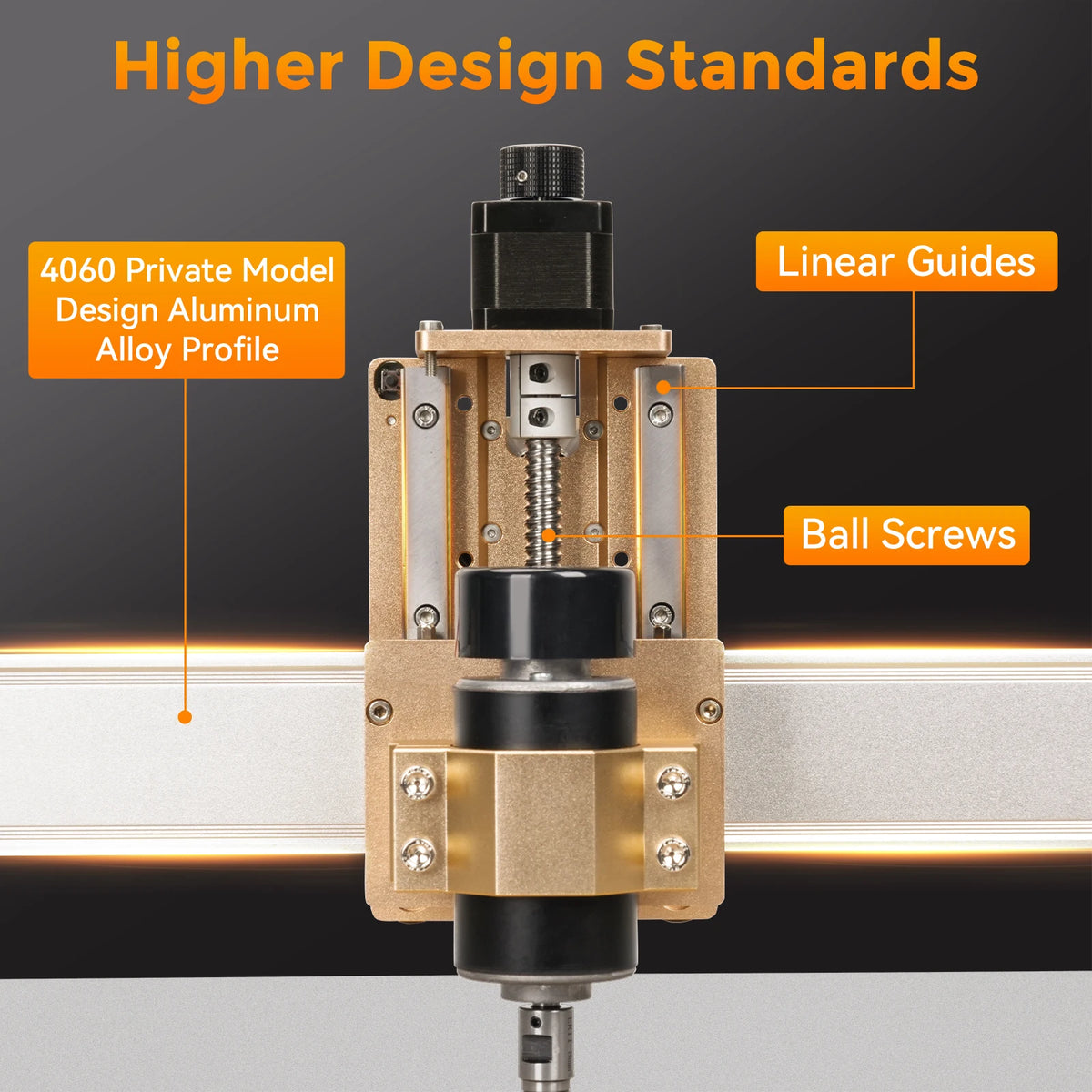 LUNYEE Router CNC Machine 4040 PRO for Woodworking Metal Acrylic Cutting Milling GRBL Control Lead Screw Driven 3Axis