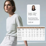 Amii Women's T-Shirt 2026 Summer New O-Neck Cotton Short Sleeve Rhinestone Studded Pocket Tee Loose Simple Casual Top 12612039