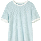 SENTUBILA Women's Short Sleeve Tee 2026 New Collection Pleated Casual Style Tops Summer Knitwear T-shirt Woman Clothes Q52TN1656