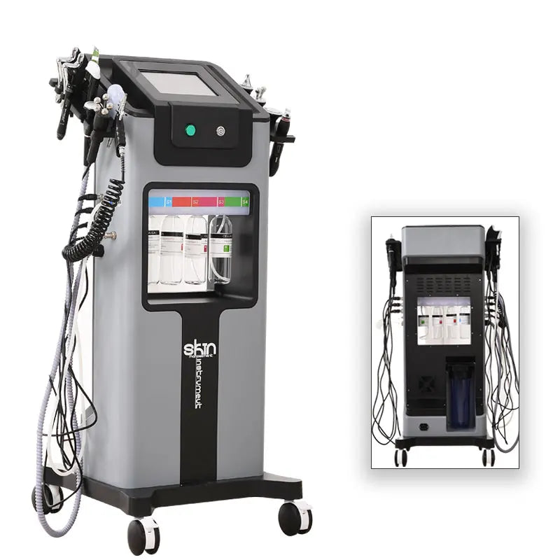 The New 10 In 1 Aqua Peeling Lift Skin Bubble Moisturizer Oxygen Machine Skin Care Cleansing Facial  Equipment