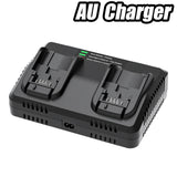 BATTOOL DCB102 4A 2 Slot Battery Charger For Dewalt DCB200 DCB101 DCB184 DCB105 US/EU/UK/AU Plug MAX Liion Battery Fast Charger