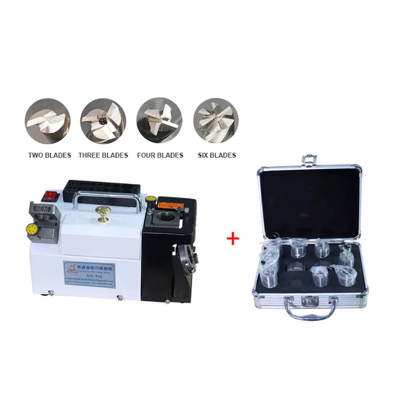 GD-320 Electric Milling Cutter Grinder Drill Sharpening Machine Drill Bit Grinding 220V 4500rpm 3~20mm CBN/SDC Multi-blade End M