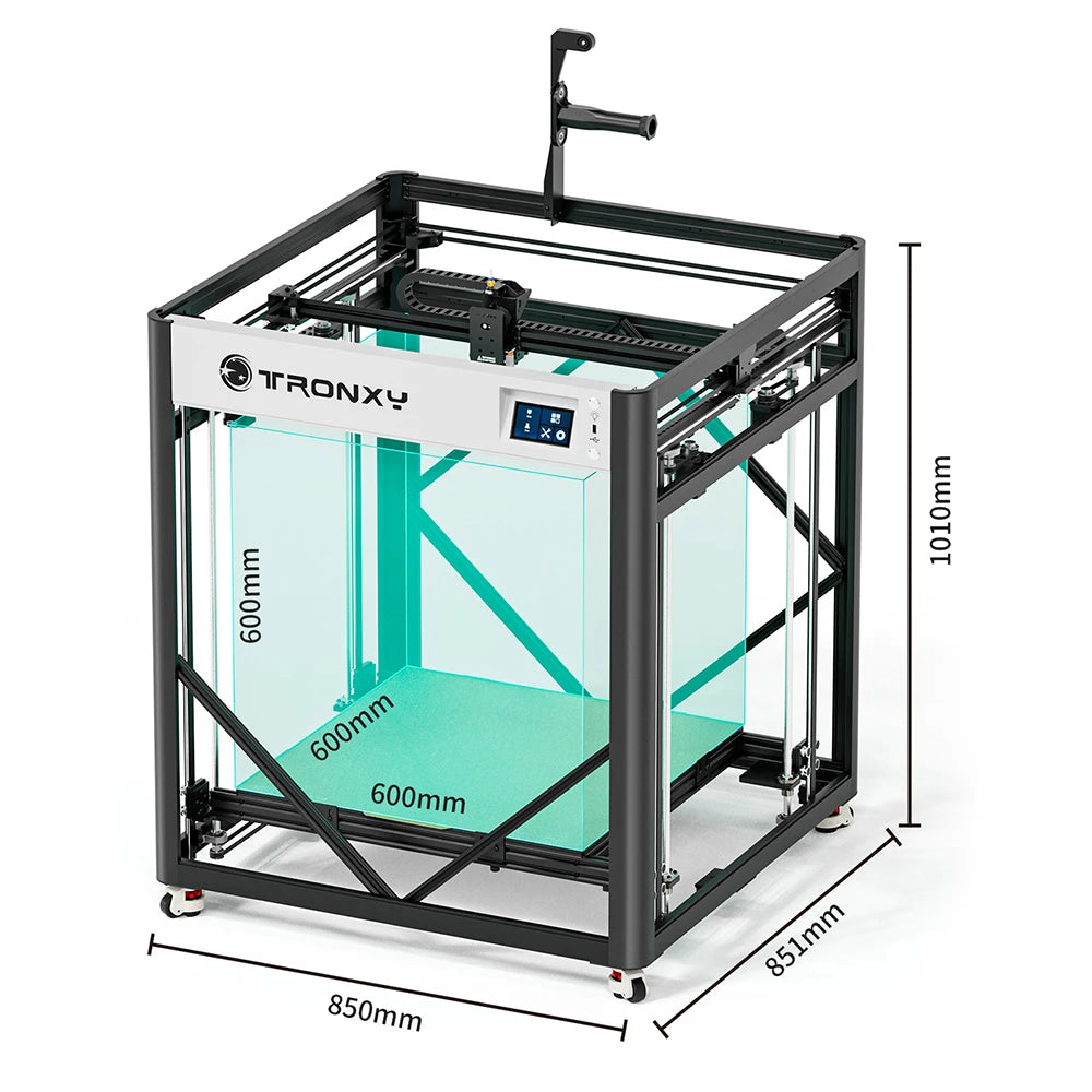 Tronxy VEHO 600 PRO V3 FDM 3D Printer Dual-axis guide Rail direct drive 3d Printer klipper firmware 600*600*600mm With Encloser