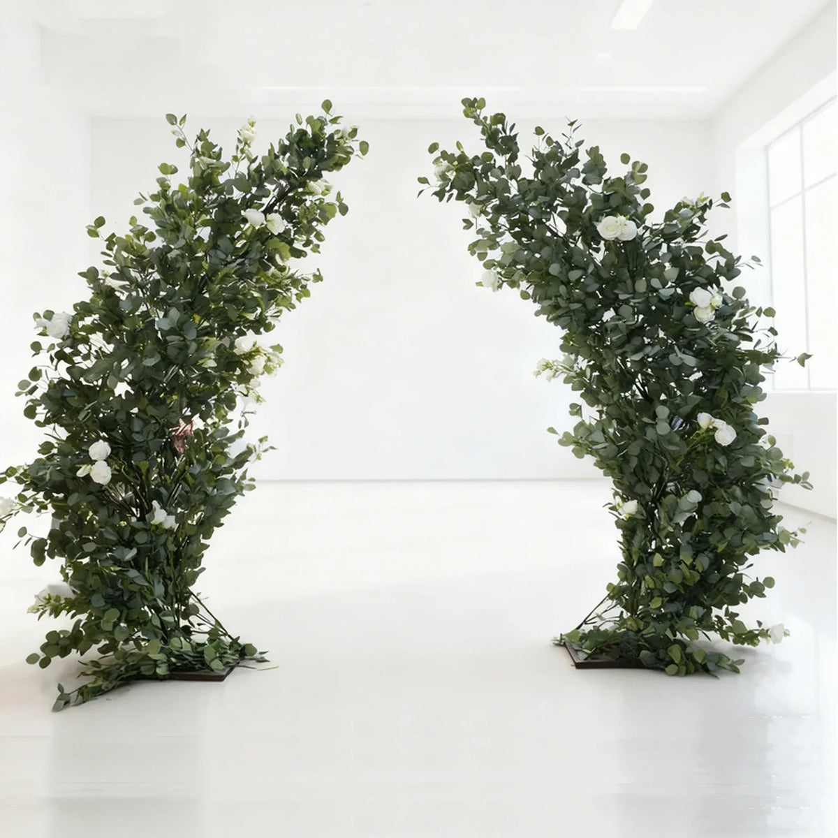 Artificial 10FT/6FT ox horn shape Arch Blossom Tree Flower Stand Indoor For Party Wedding Decor cherry blossom Large Plants Tree