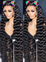 300 Density Loose Deep Wave 13x6 Hd Lace Front Human Hair Wig For Women