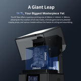 ANYCUBIC Photon Mono M7 Max AE LCD 3D Printer with 13.6" Intelligent Release 2.0 Precision Control Print Size 298*164*300mm