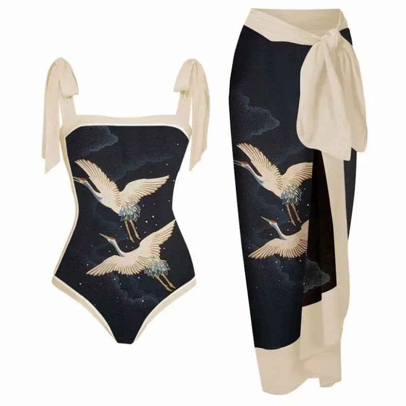 New Fashion Sexy One piece Bikini Strap Bareback Swimsuit